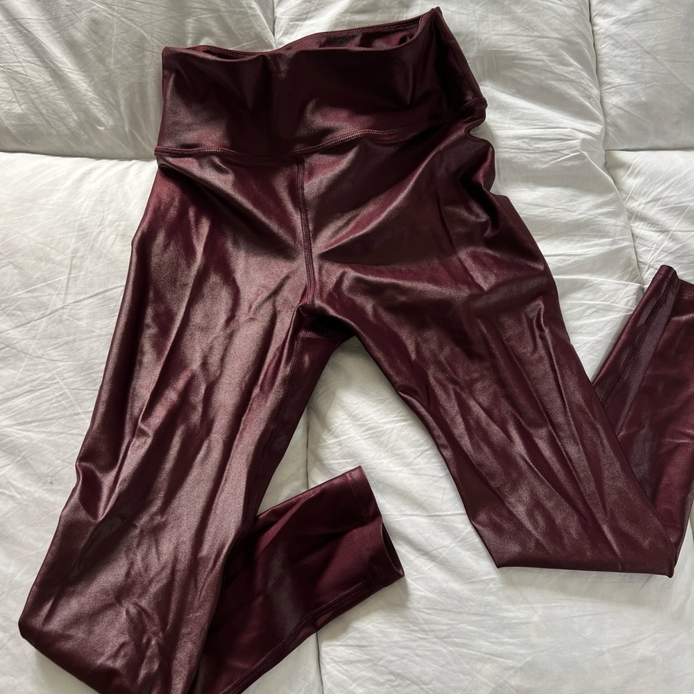 Noli Yoga Leggings, S, Dark Cherry
